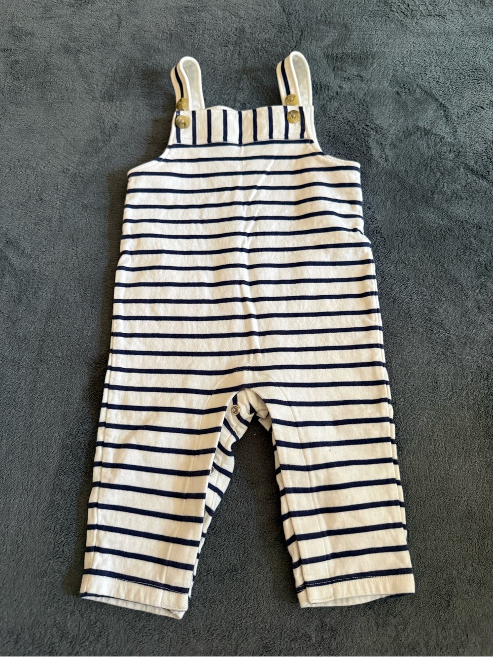 Janie and Jack- Striped Overalls size 3-6 months